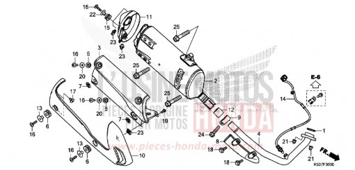 EXHAUST MUFFLER SH300AH de 2017
